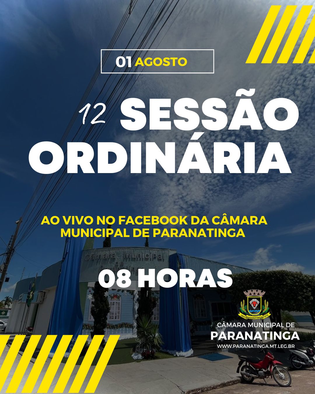 PUBLICAÇÃO DA PAUTA DA 12ª SESSÃO ORDINÁRIA DE 01 DE AGOSTO DE 2023