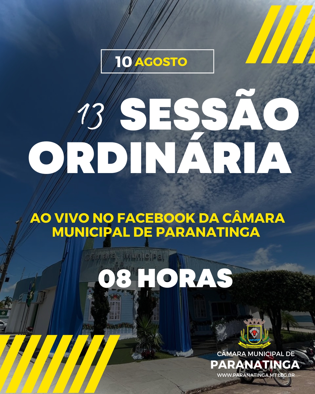 PUBLICAÇÃO DA PAUTA DA 13ª SESSÃO ORDINÁRIA DE 10 DE AGOSTO DE 2023