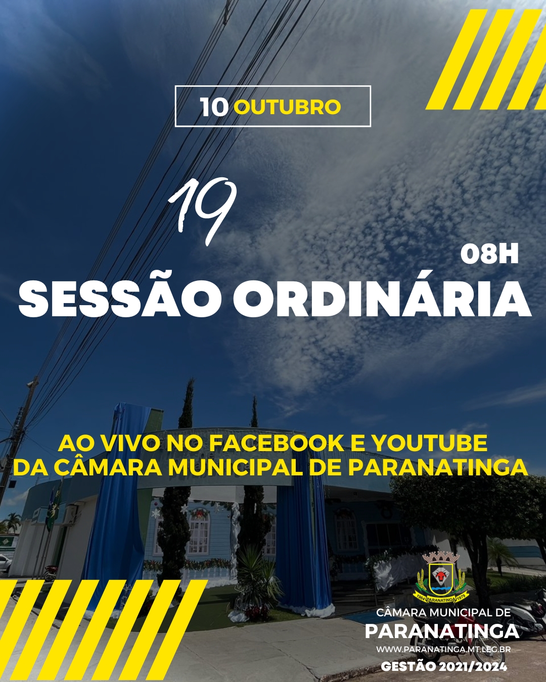 PUBLICAÇÃO DA PAUTA DA 19ª SESSÃO ORDINÁRIA DE 10 DE OUTUBRO DE 2023