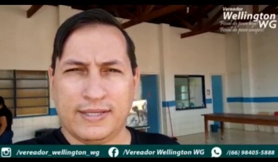 Vereador Wellington WG inicia mais uma semana com muito Fiscalização nas escolas e nos ESFs por todo o município de Paranatinga