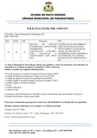 SOLICITAÇÃO DE ORÇAMENTO 