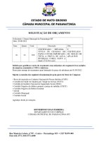 SOLICITAÇÃO DE ORÇAMENTO - CÂMARA MUNICIPAL